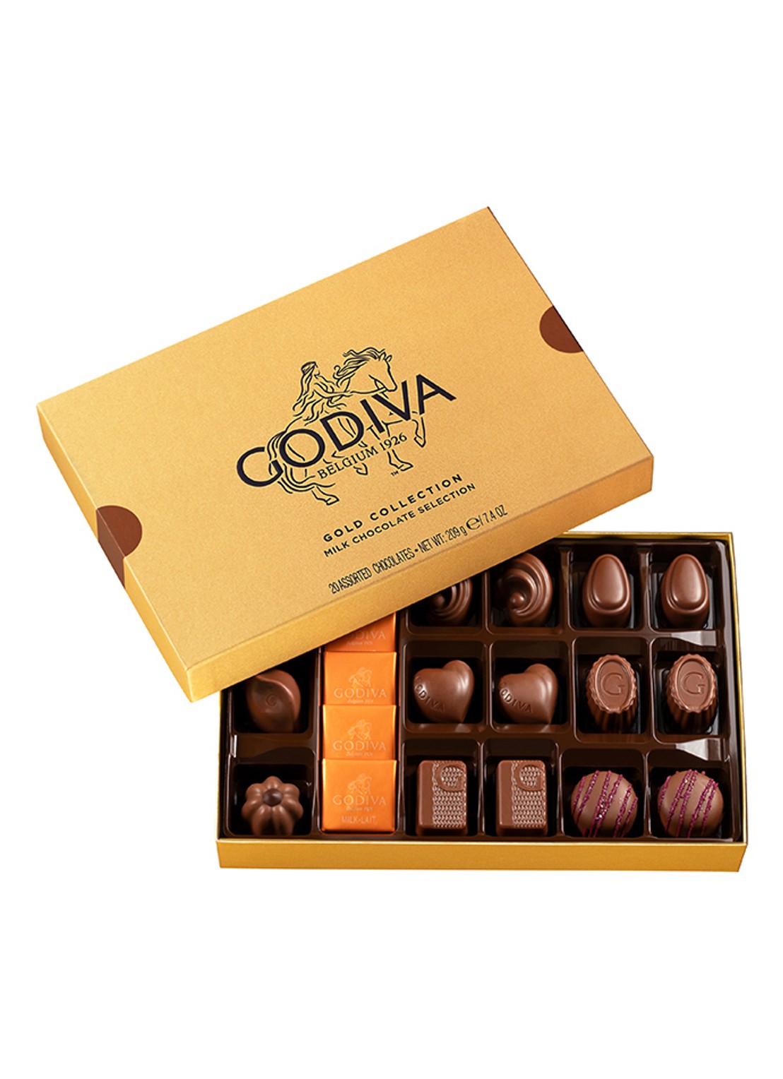 Godiva Gold Collection All Milk chocolade bonbons 20 stuks - voorkant undefined