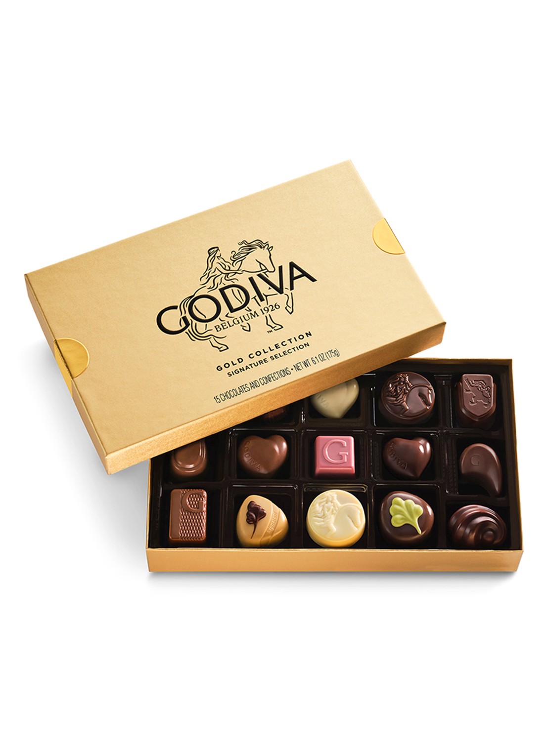 Godiva Gold Collection chocolade bonbons 15 stuks - voorkant undefined