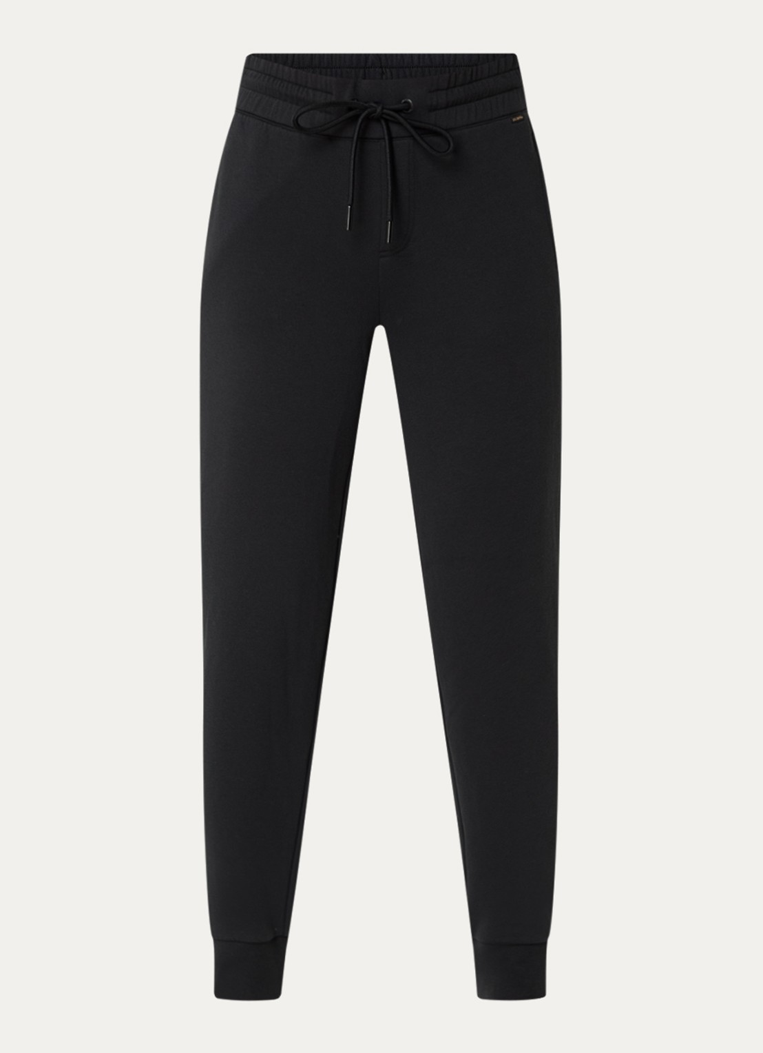 Goldbergh Bright joggingbroek in  katoenblend met steekzakken - voorkant 4 zwart