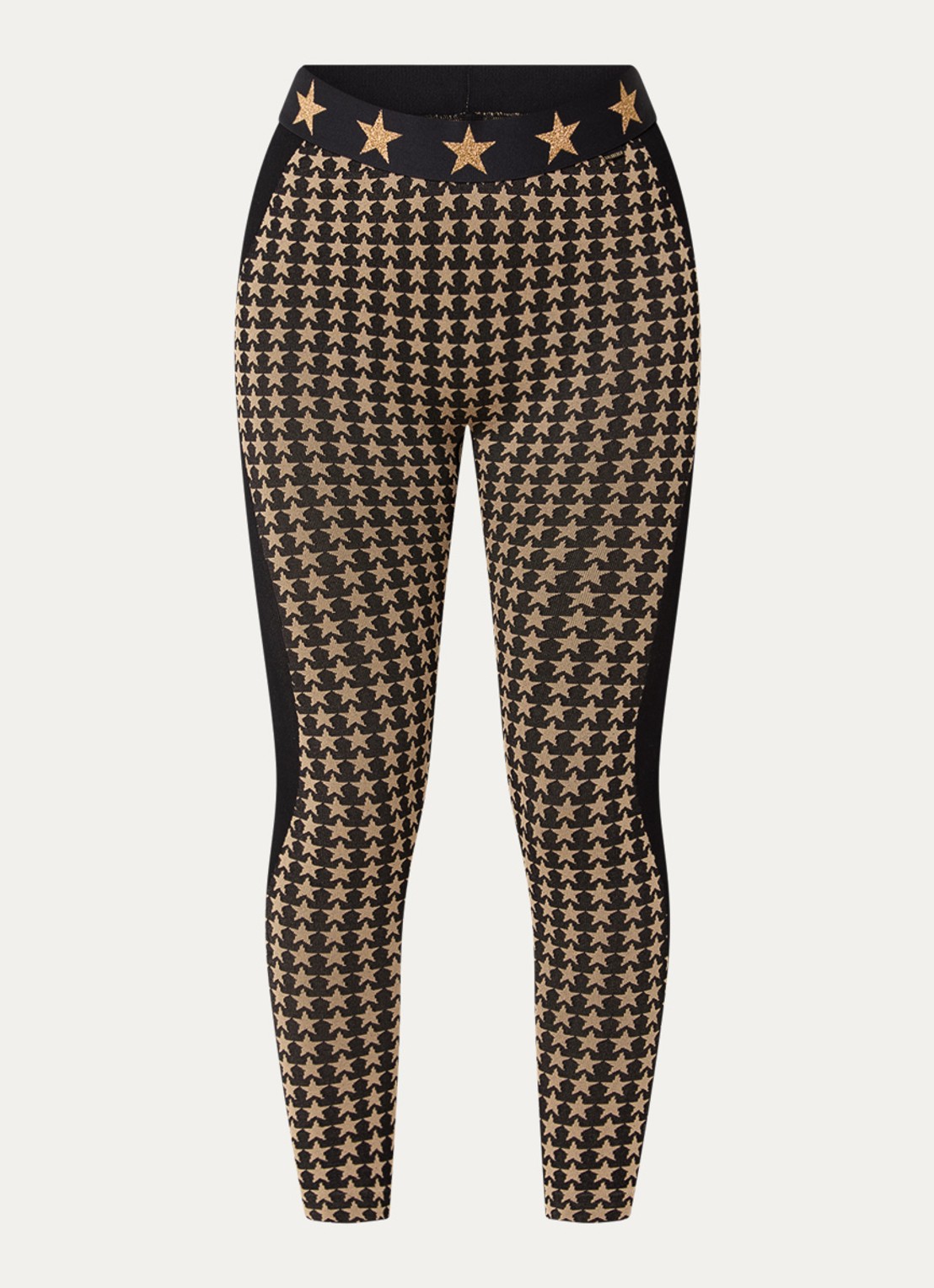 Goldbergh Celeste high waist legging met print - voorkant 2 zwart