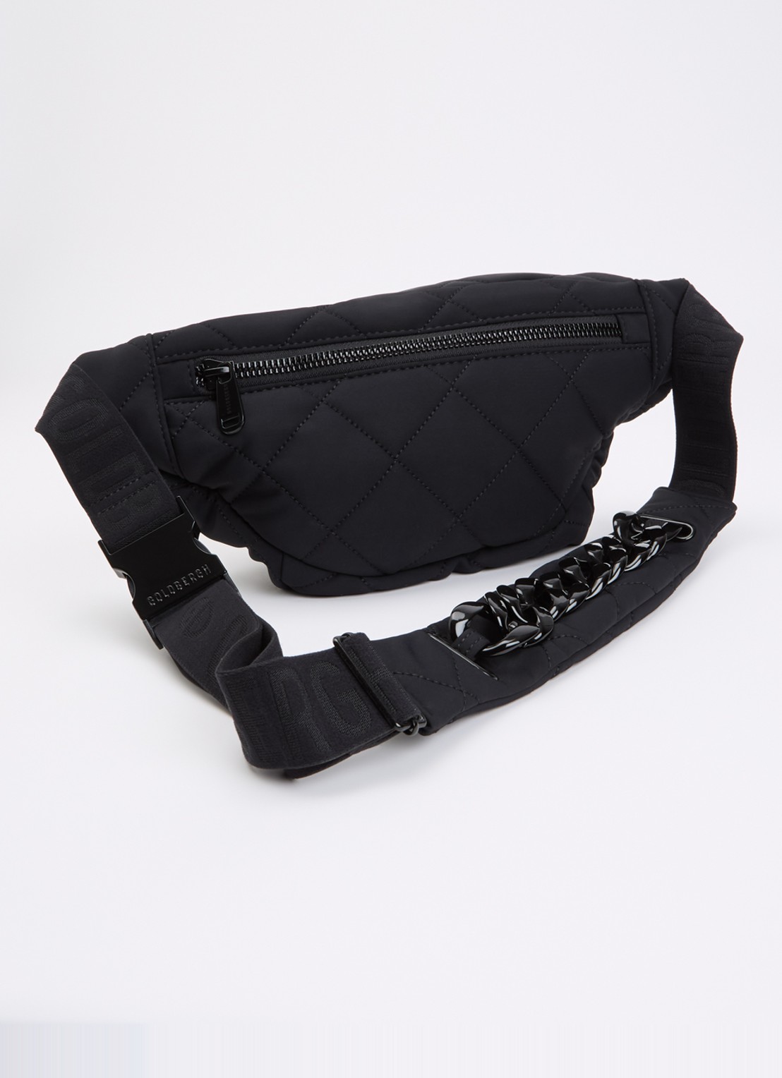 Goldbergh Col heuptas met quilt patroon - achterkant 5 zwart
