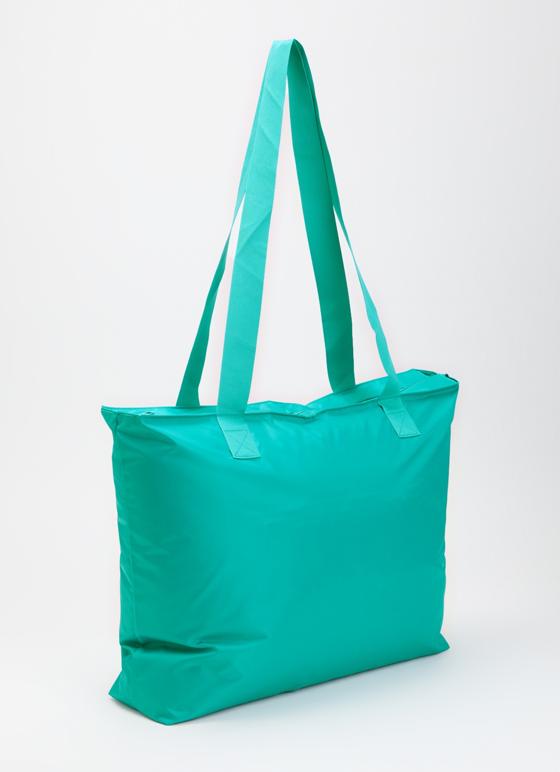 Goldbergh Famous shopper met logo - achterkant 2 turquoise