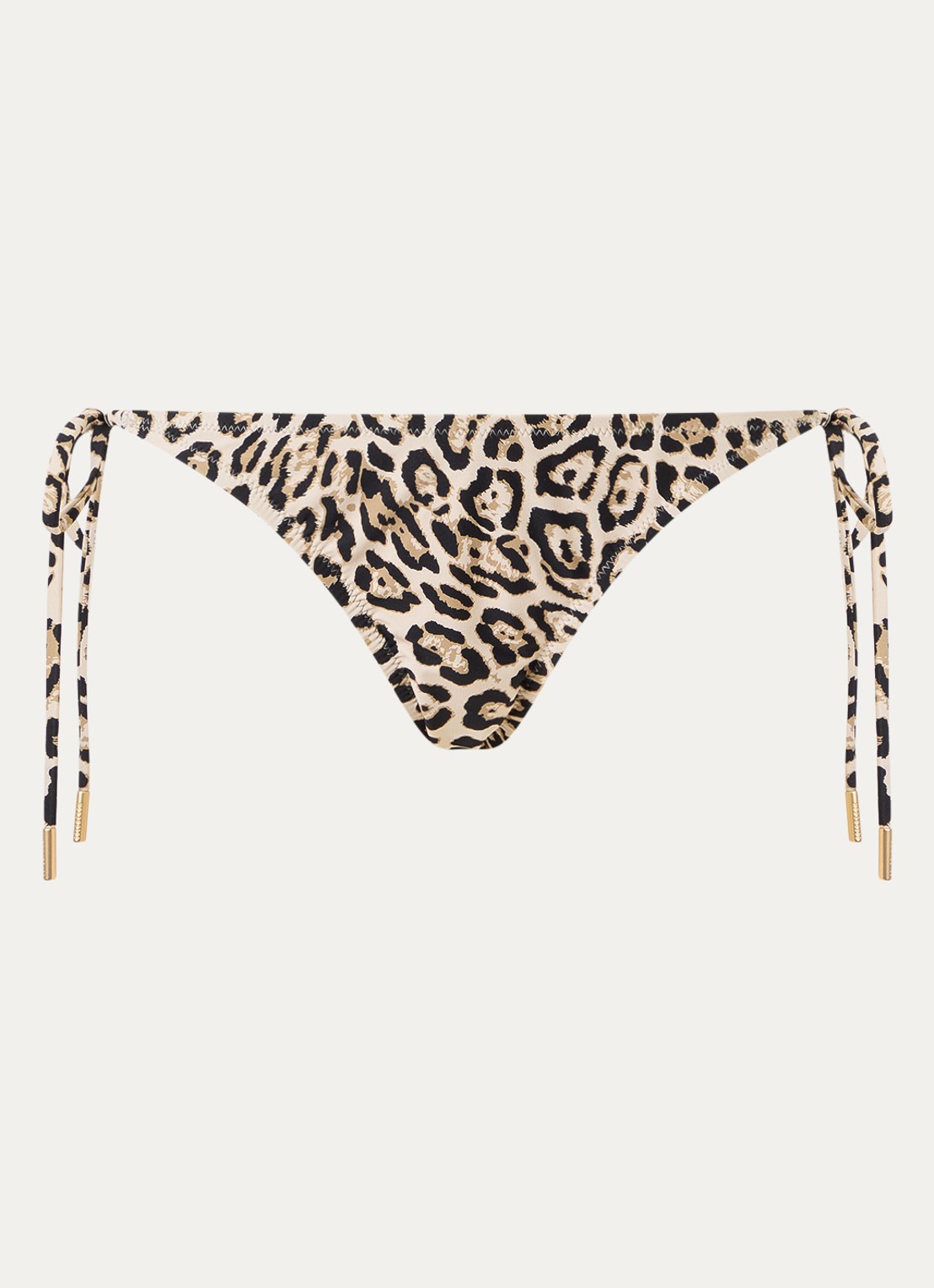 Goldbergh Froce bikinislip met panterprint - voorkant beige