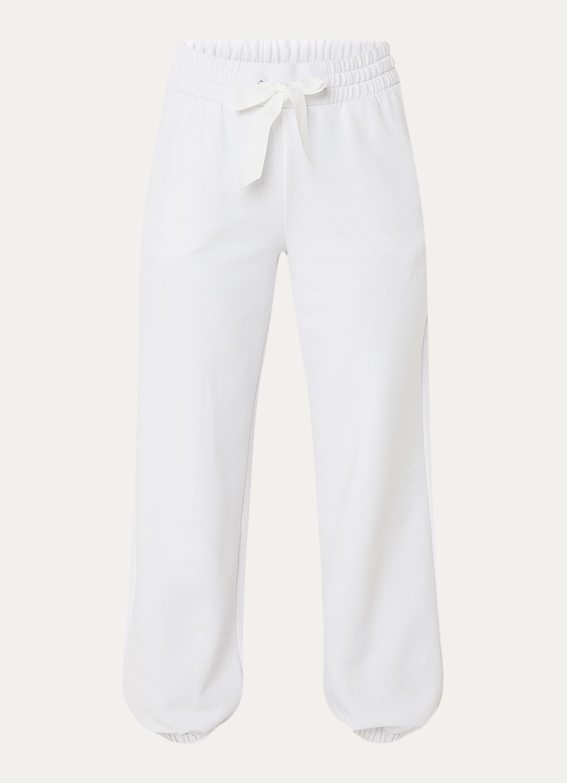 Goldbergh High waist tapered fit joggingbroek met steekzakken - voorkant 2 wit