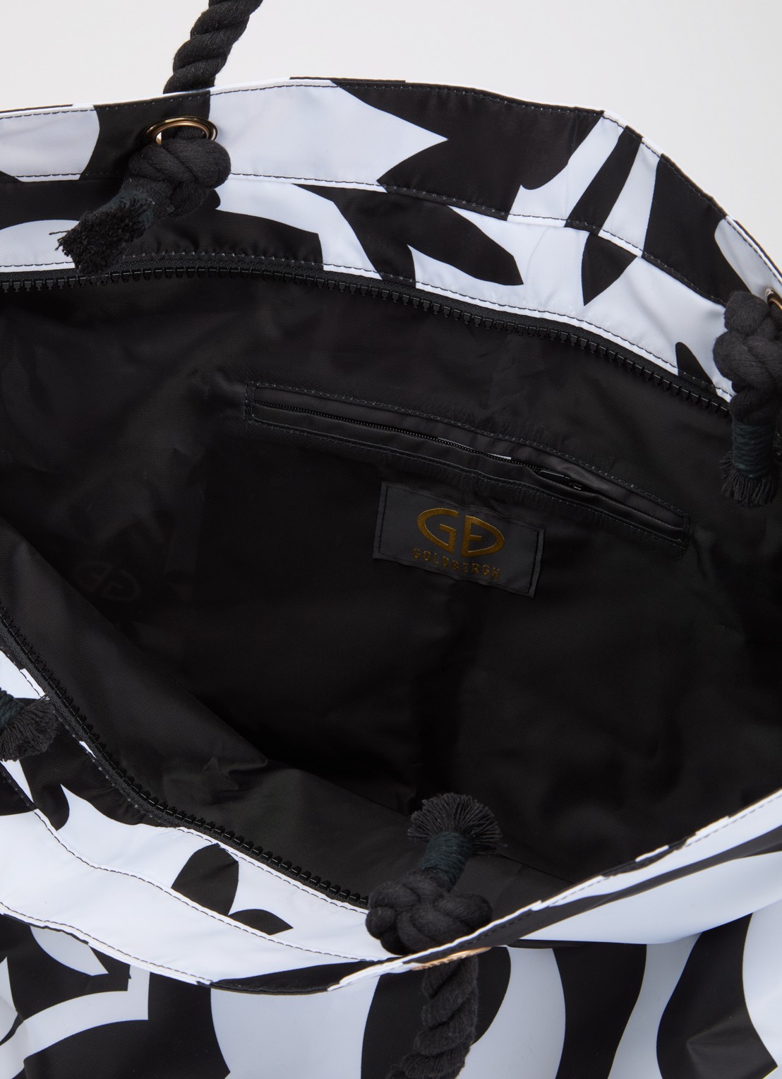 Goldbergh Islaire shopper met grafische print - detail 2 wit