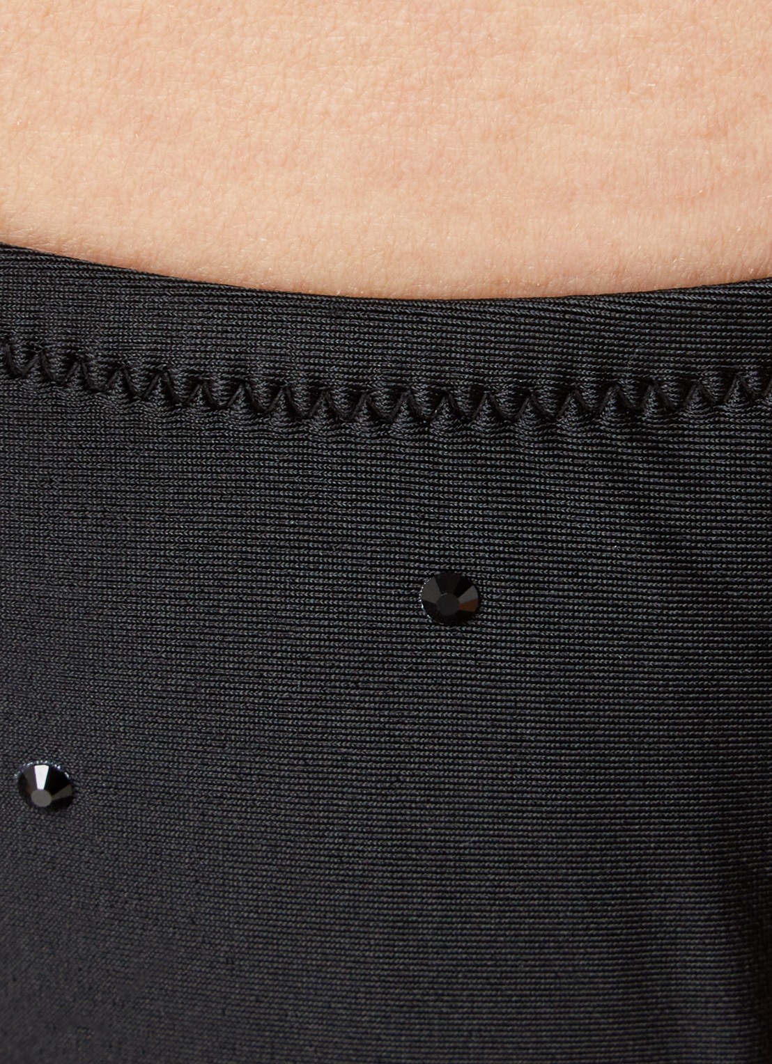 Goldbergh Kaia bikinislip met strass - detail 5 zwart