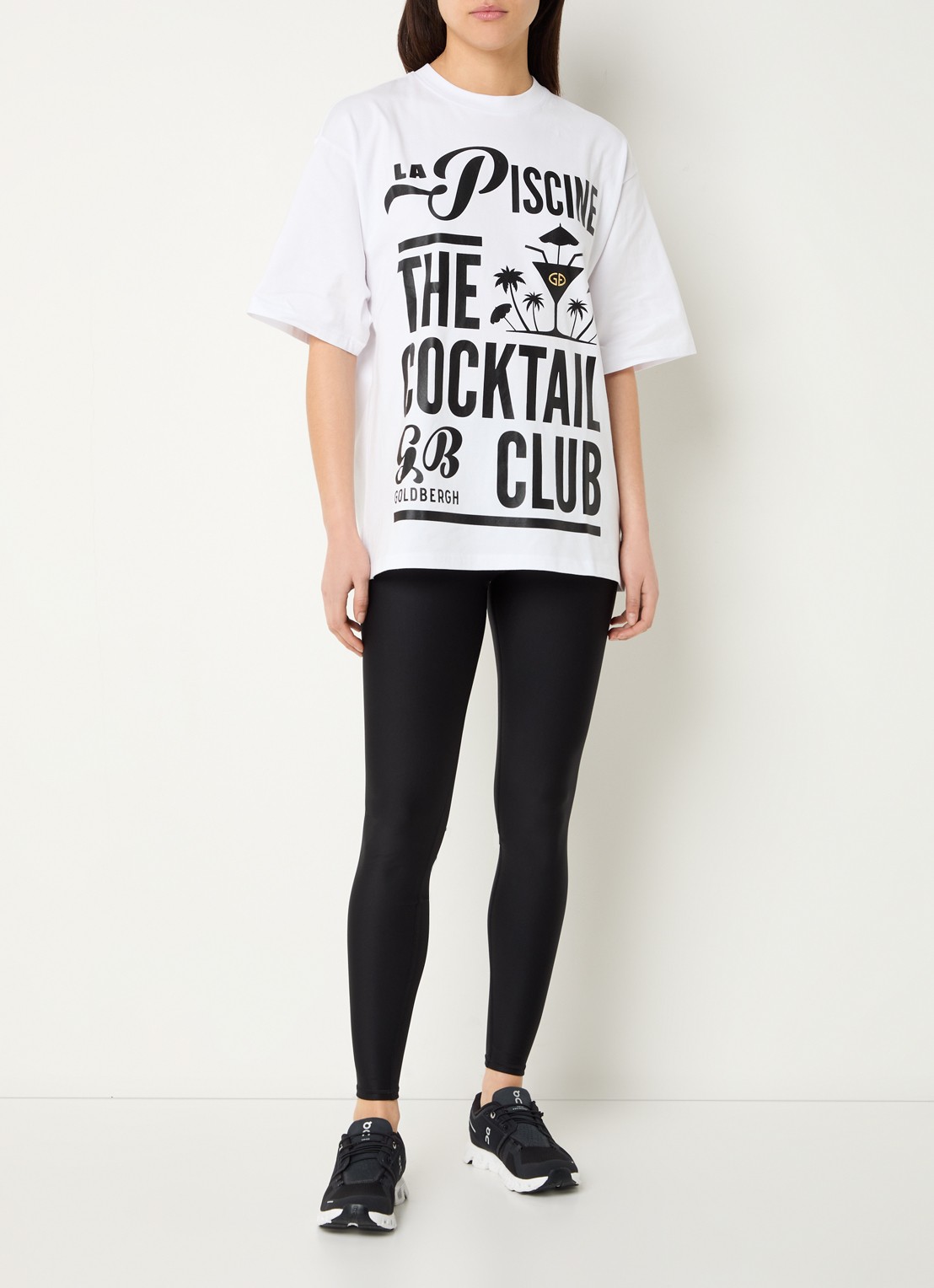 Goldbergh Kir Royal T-shirt van  katoen met print - voorkant 4 wit