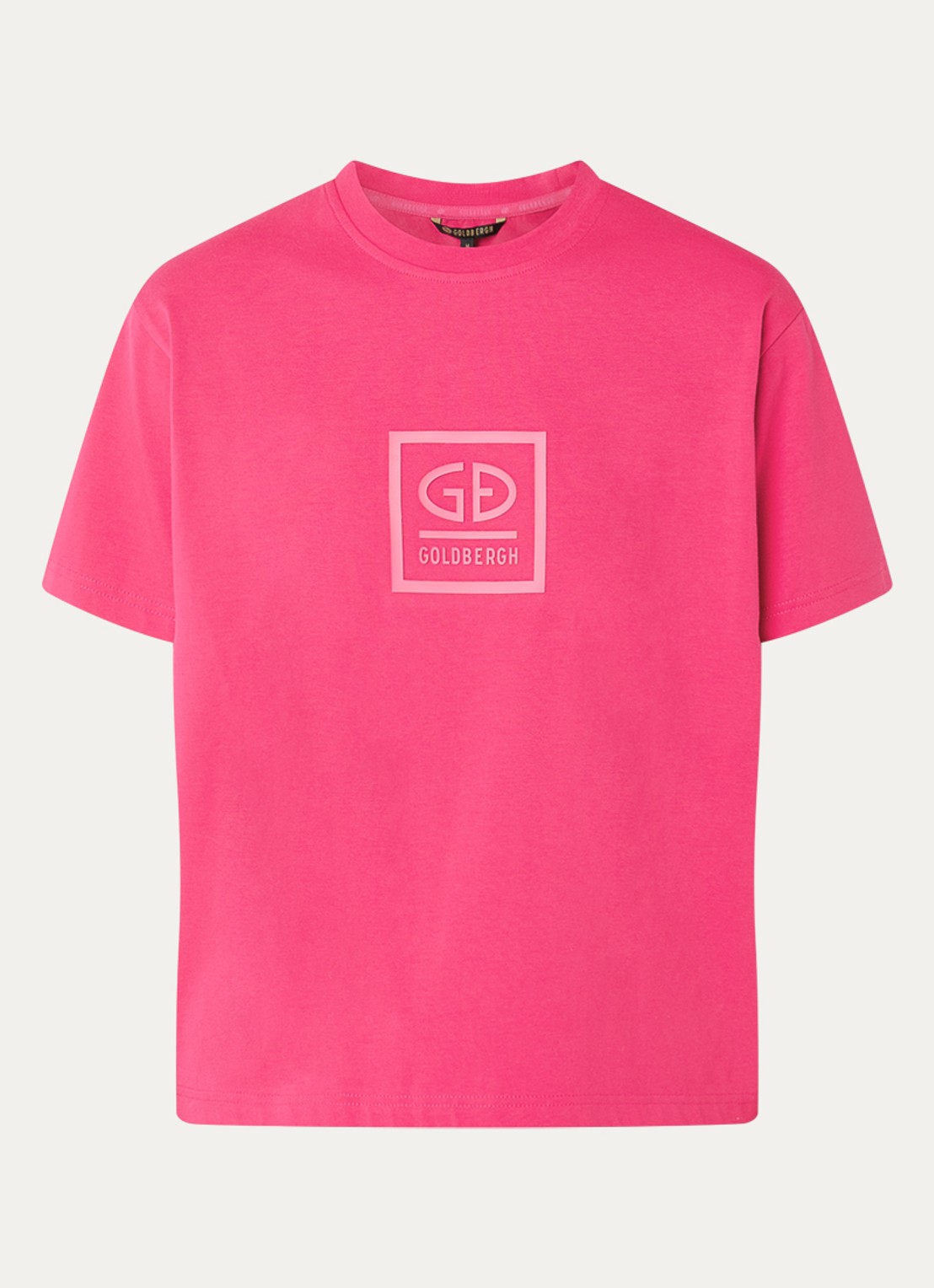 Goldbergh Legacy T-shirt met logo - voorkant 3 fuchsia