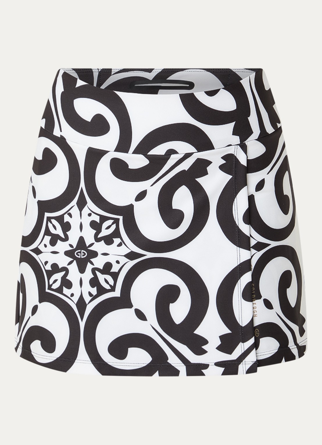 Goldbergh Luminosa mini broekrok met print - voorkant 2 wit