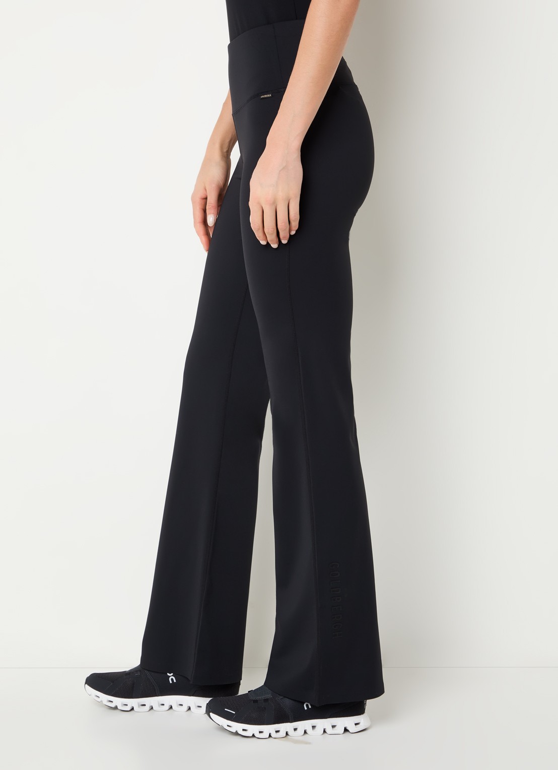 Goldbergh Lunge high waist flared fit legging - detail 4 zwart