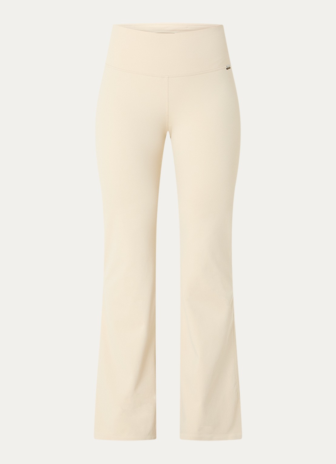 Goldbergh Lunge high waist flared fit legging - voorkant beige
