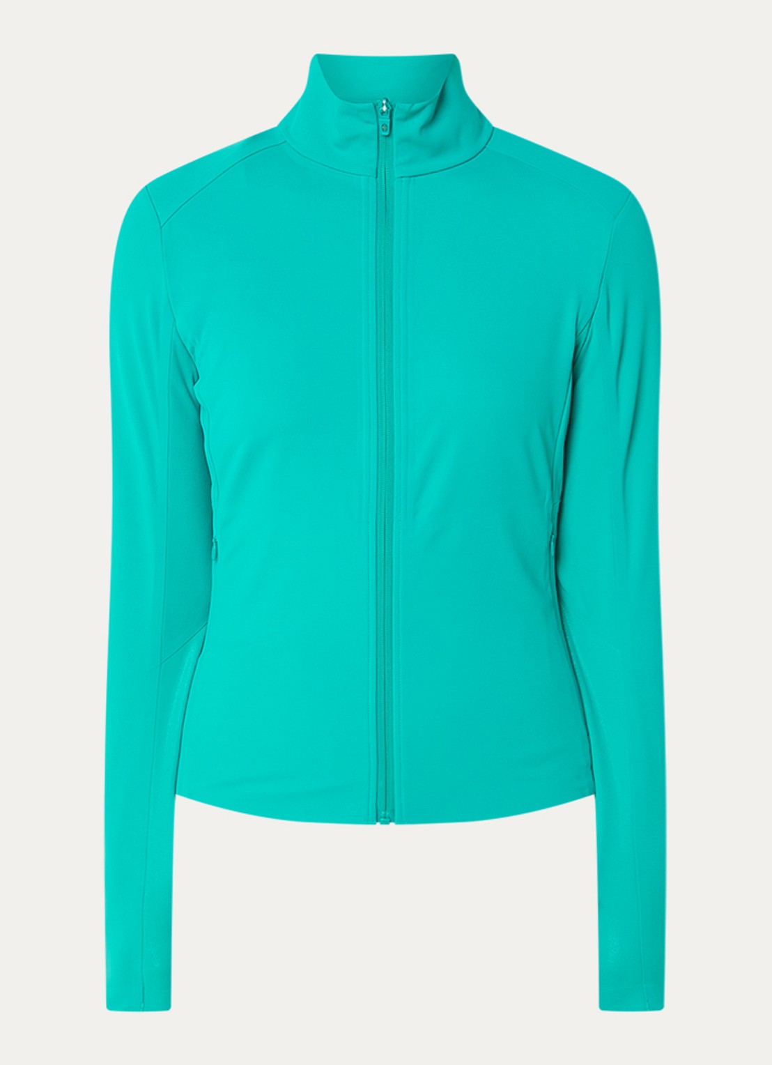 Goldbergh Noella jack met ritszakken - voorkant turquoise