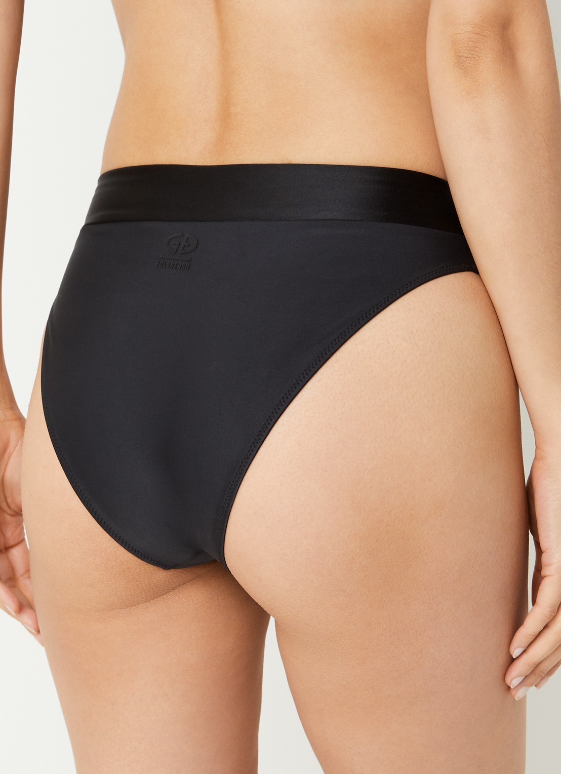 Goldbergh Oceane high waisted hipster bikinislip - achterkant 3 zwart