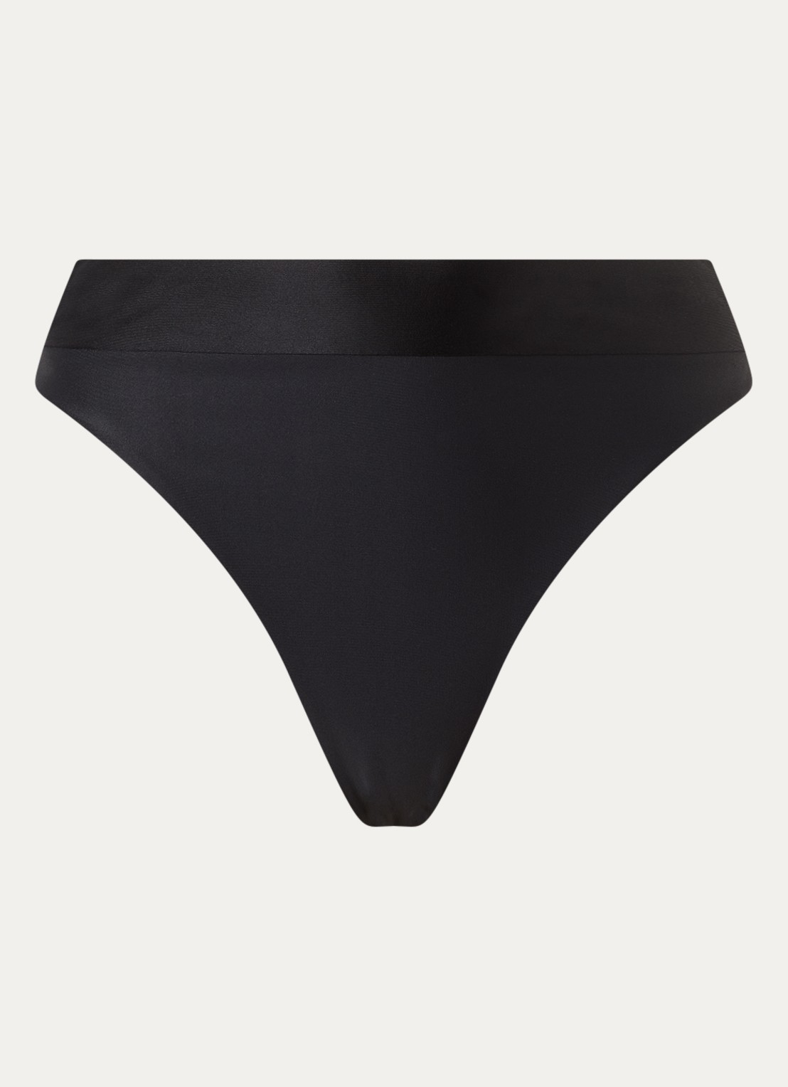 Goldbergh Oceane high waisted hipster bikinislip - voorkant zwart