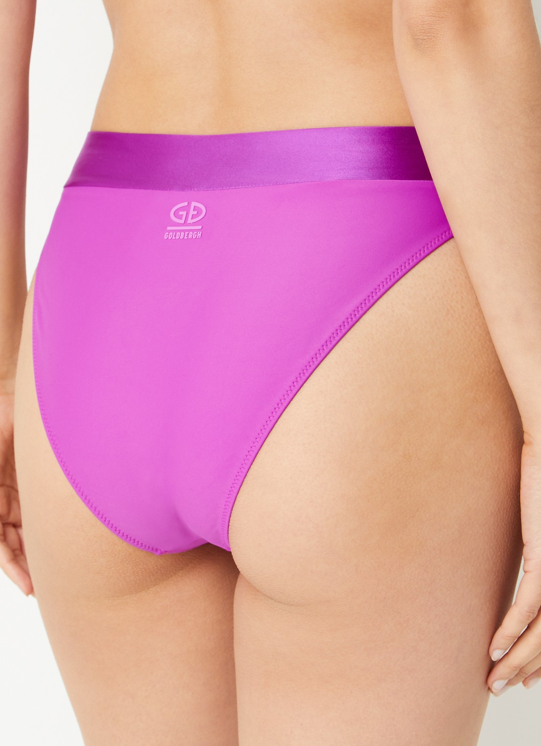 Goldbergh Oceane high waisted hipster bikinislip - achterkant paars