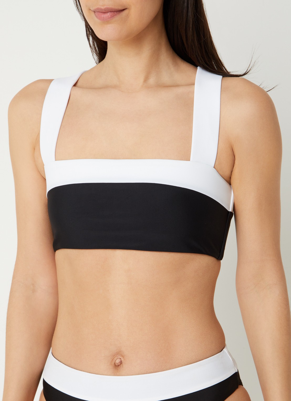 Goldbergh Plonge bandeau bikinitop met uitneembare vulling - voorkant 3 multicolor