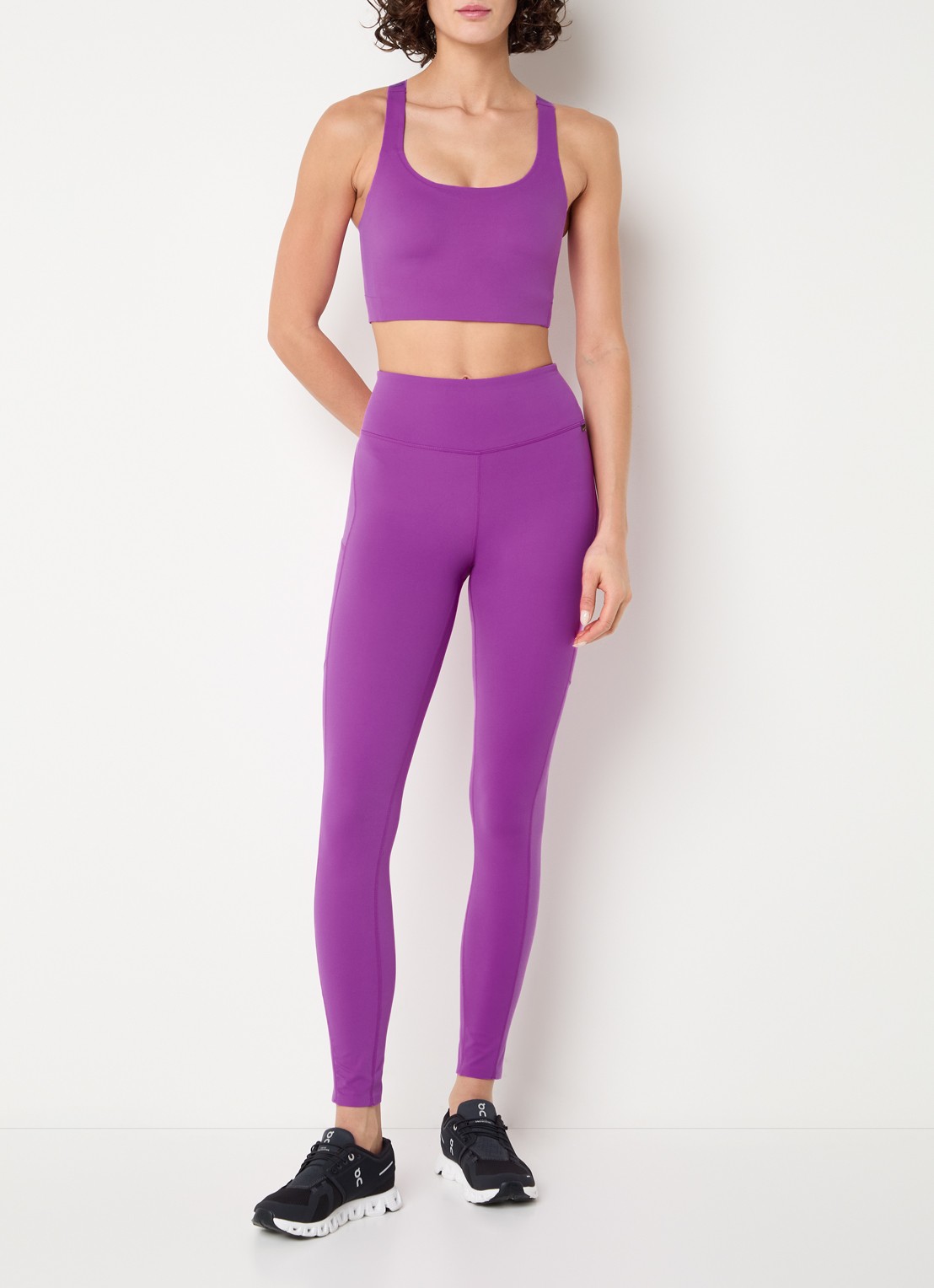 Goldbergh Serenza high waist slim fit legging - voorkant 5 paars