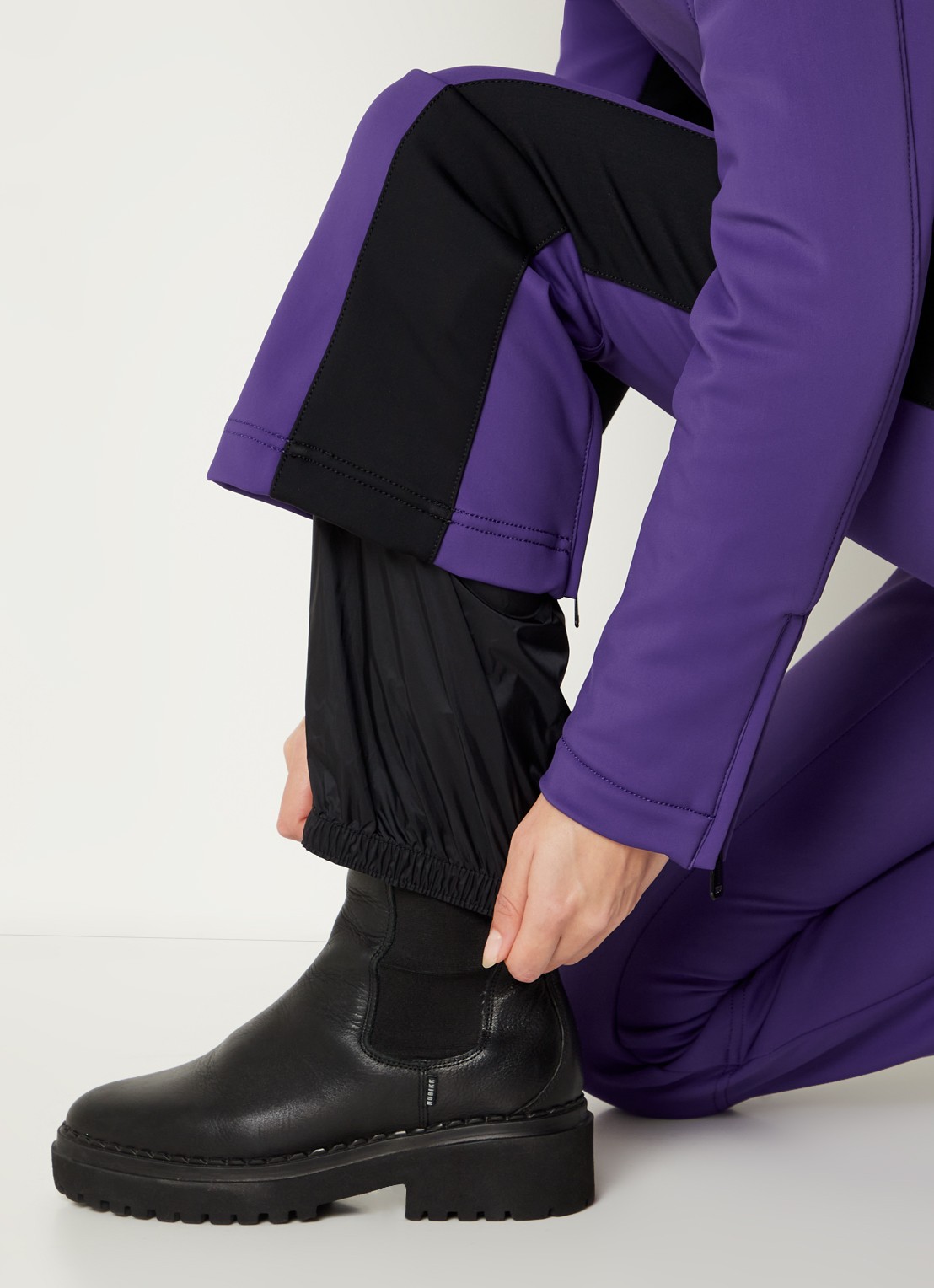 Goldbergh Softshell skipak met capuchon - detail 8 aubergine