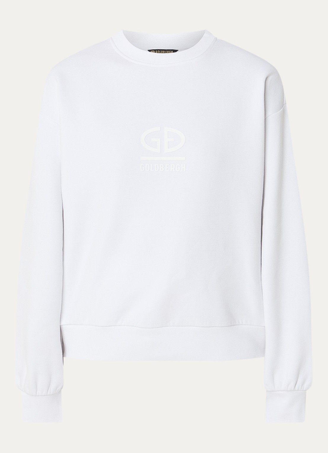 Goldbergh Sweater met logo - voorkant 2 wit
