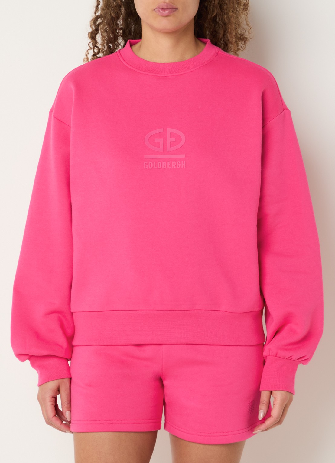 Goldbergh Sweater met logo - detail 3 fuchsia
