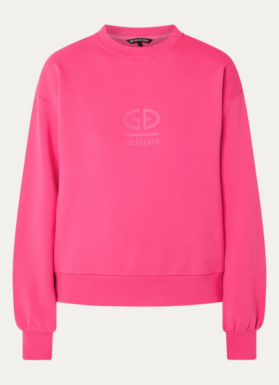 Goldbergh Sweater met logo - voorkant fuchsia
