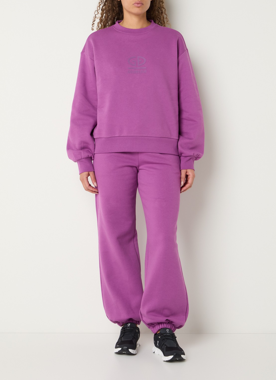 Goldbergh Sweater met logo - voorkant 2 paars