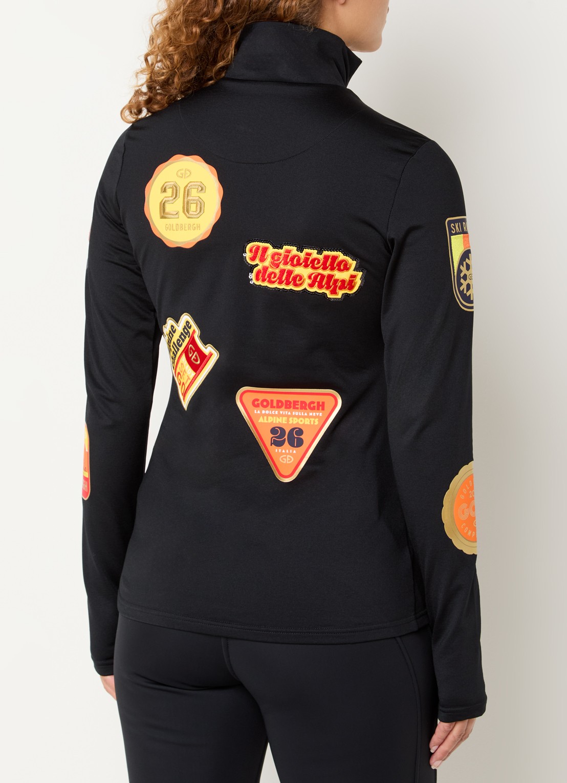 Goldbergh Triumph skipully met logoprint - achterkant 4 zwart
