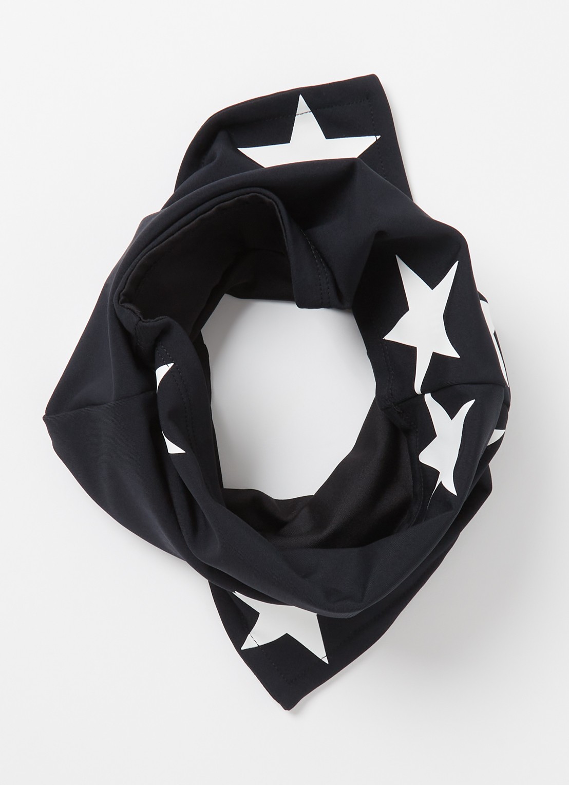 Goldbergh Twinkle colsjaal met sterrenprint - detail zwart