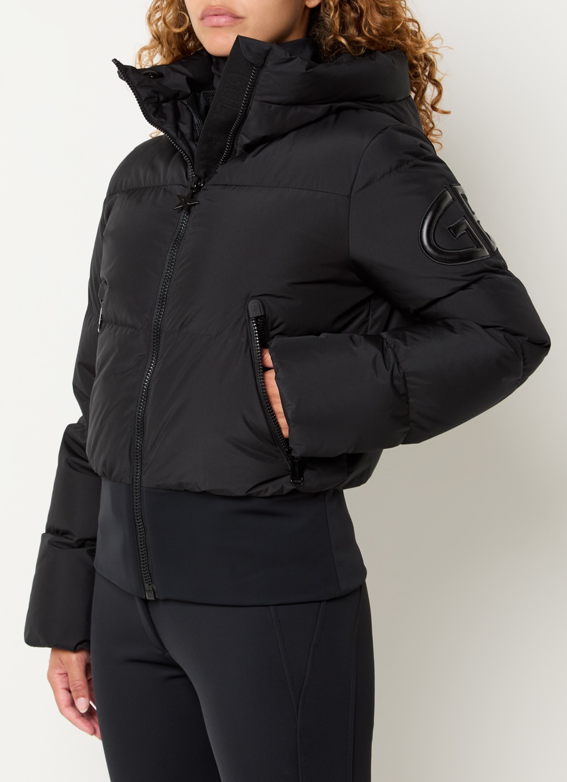 Goldbergh Village ski-jas met donsvulling en capuchon - detail 3 zwart