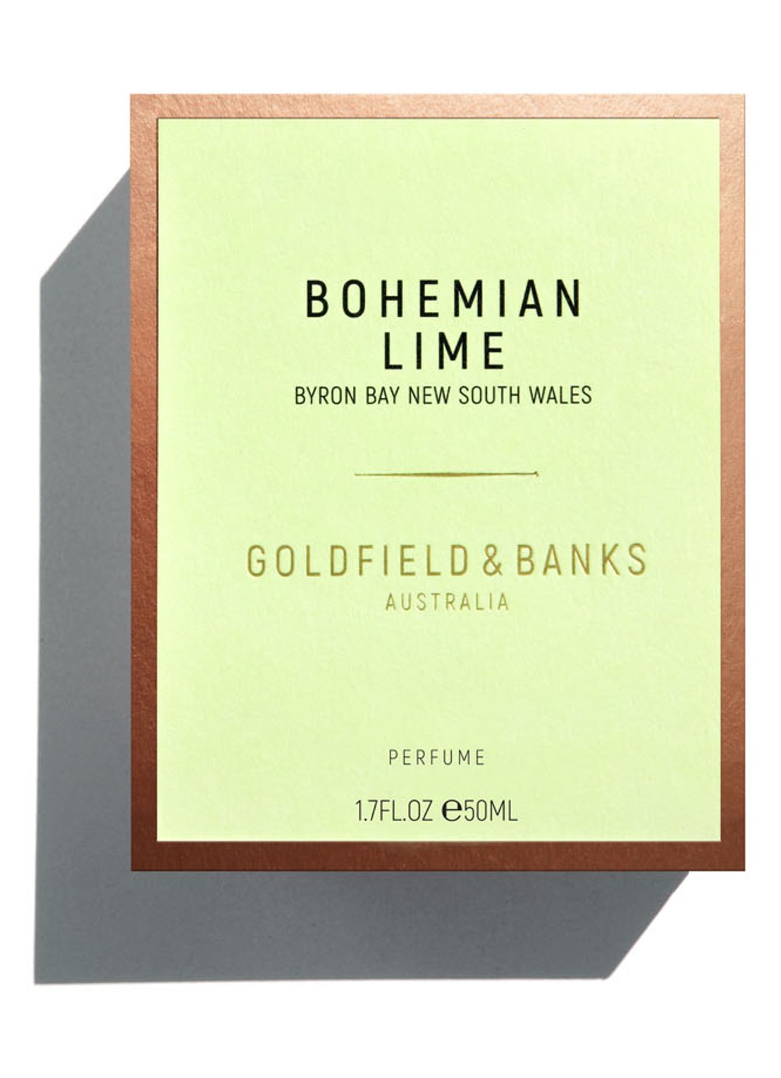 Goldfield & Banks Bohemian Lime Eau de Parfum - voorkant 3 lime