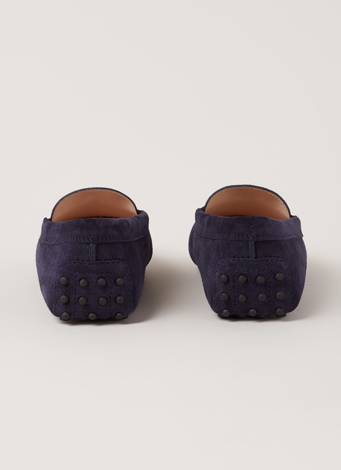 Gommini loafer van suède - detail 3 donkerblauw