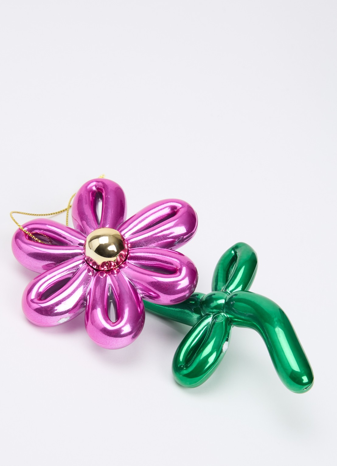 Goodwill Bloem Ballon kersthanger 13 cm - detail roze