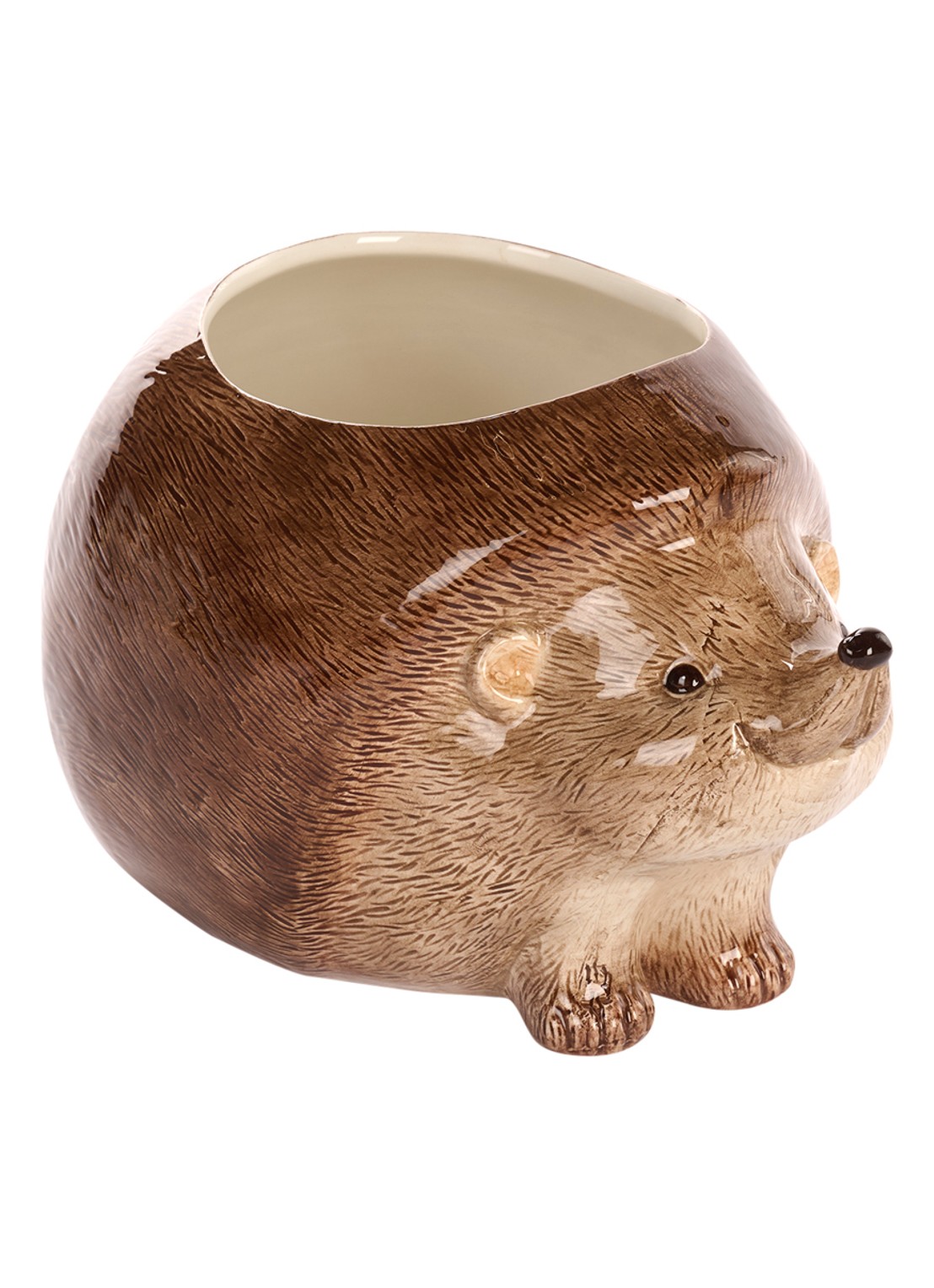 Goodwill Egel vaas 26 cm - voorkant bruin