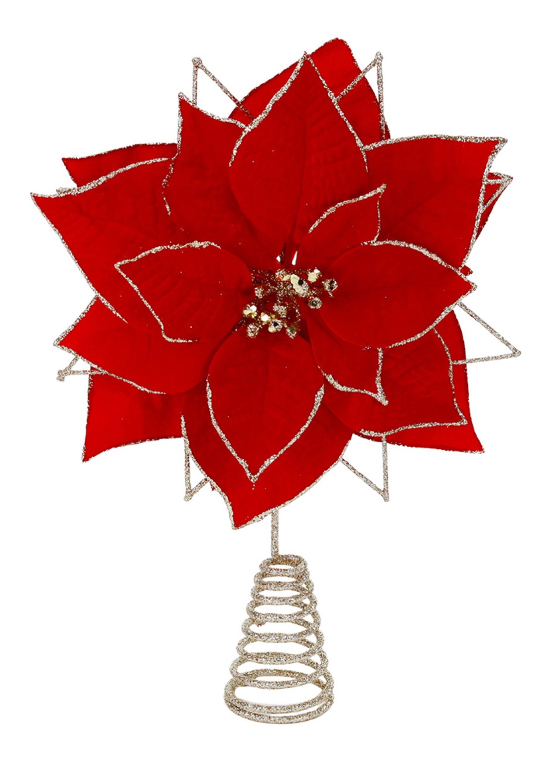 Goodwill Kerstster piek 32 cm - voorkant rood