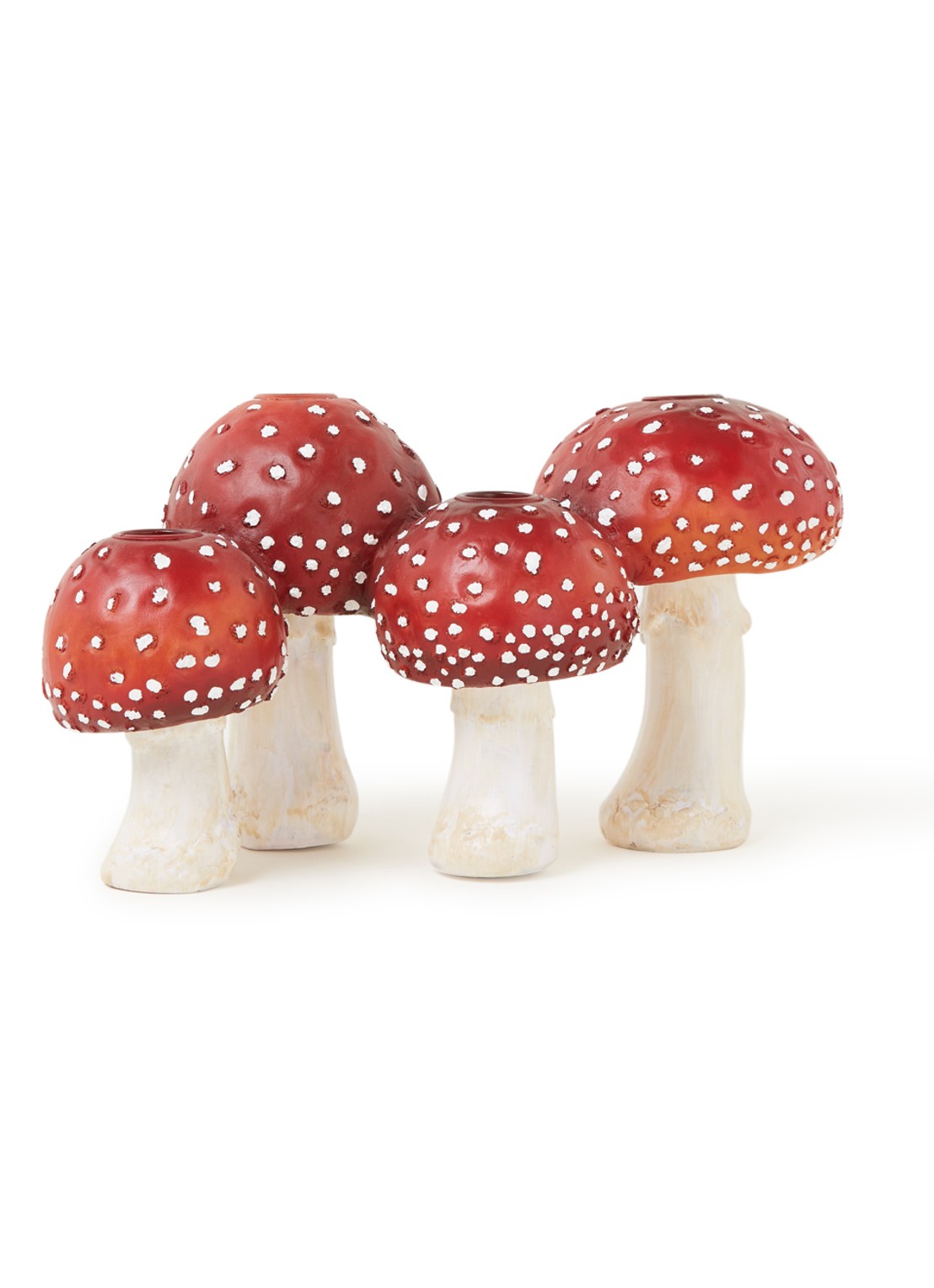Goodwill Mushroom kandelaar 29,5 cm - voorkant 2 steenrood