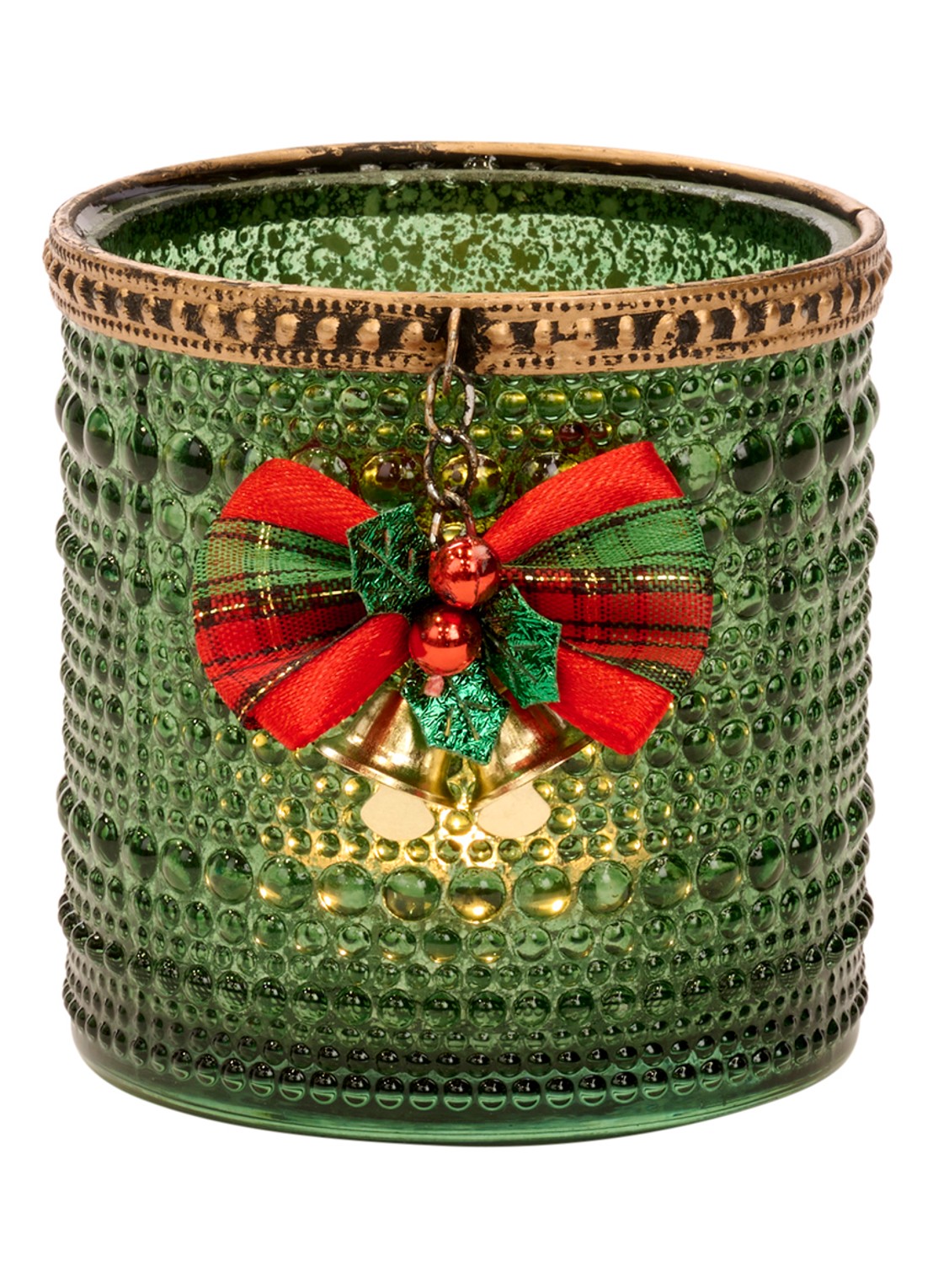 Goodwill Waxinelichthouder 10,5 cm - voorkant groen