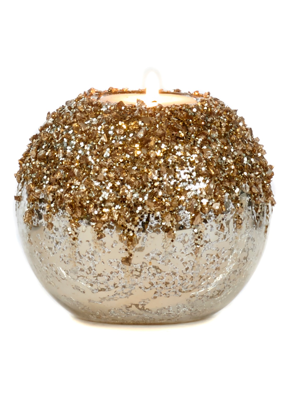 Goodwill Waxinelichthouder 10 cm - voorkant goud