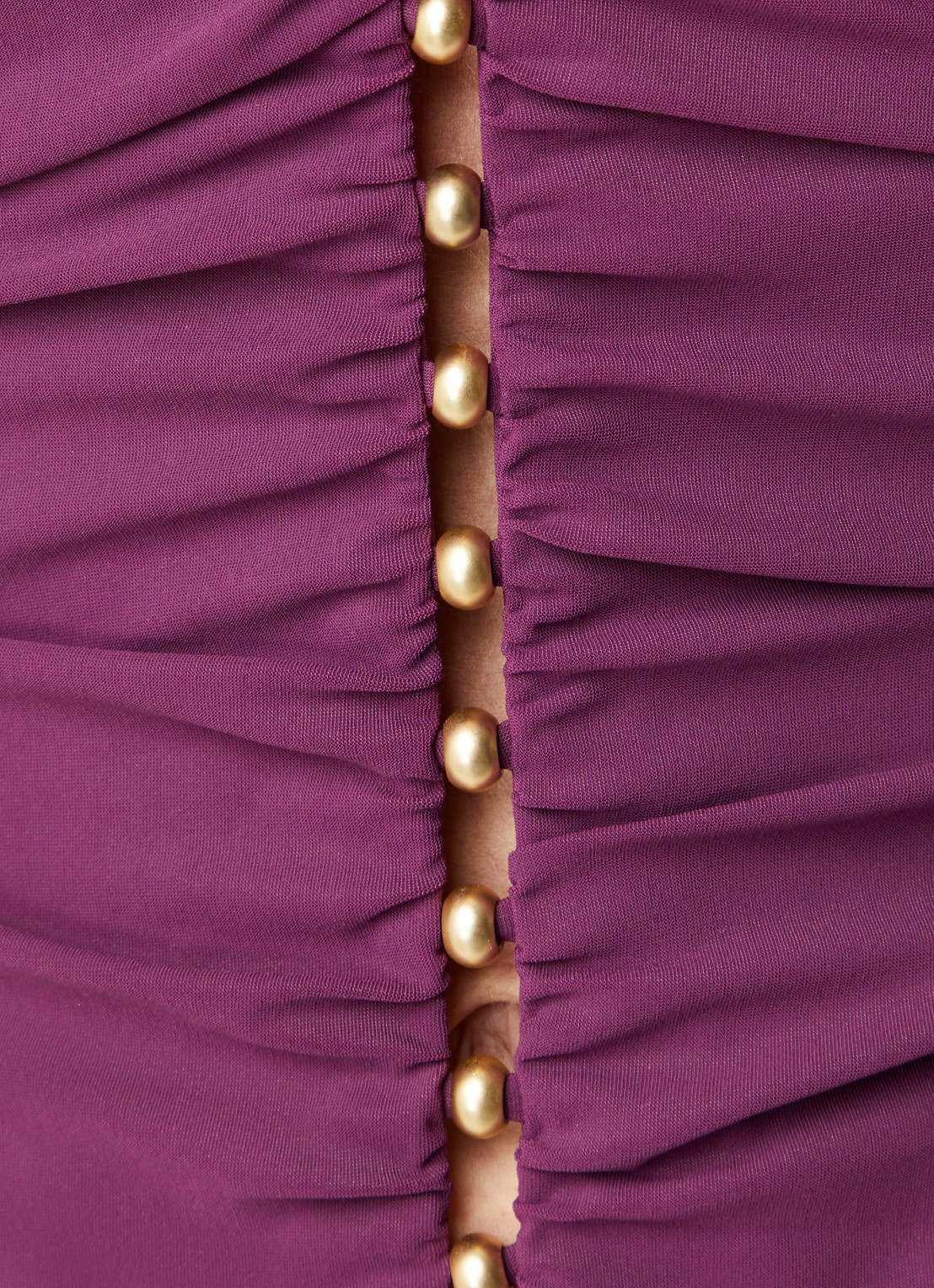 Gottex Voorgevormd badpak met plooidetail - detail 4 bordeauxrood