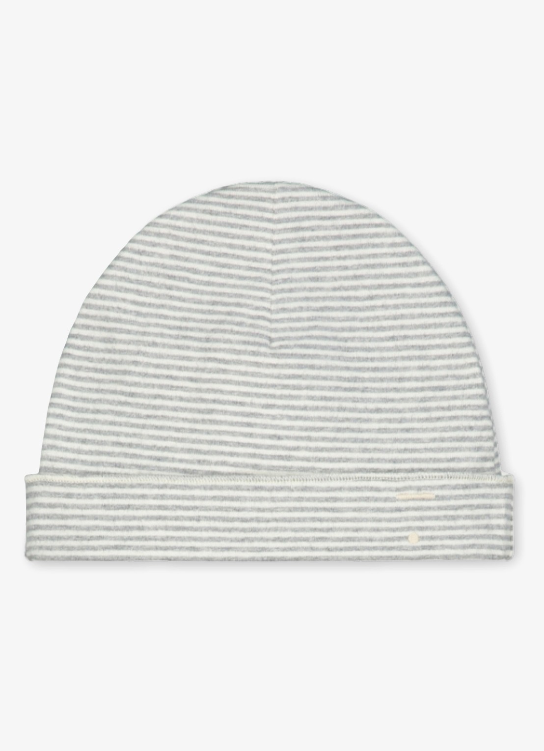 Gray Label Baby muts met streepprint - voorkant 3 grijsmele