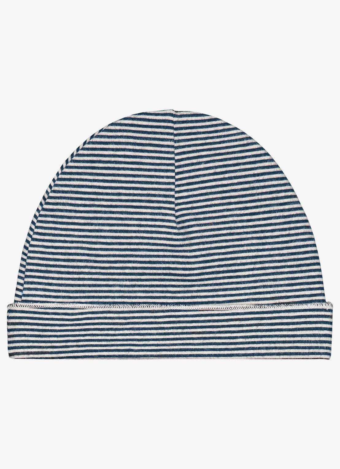 Gray Label Baby muts met streepprint - achterkant 2 blauwgrijs