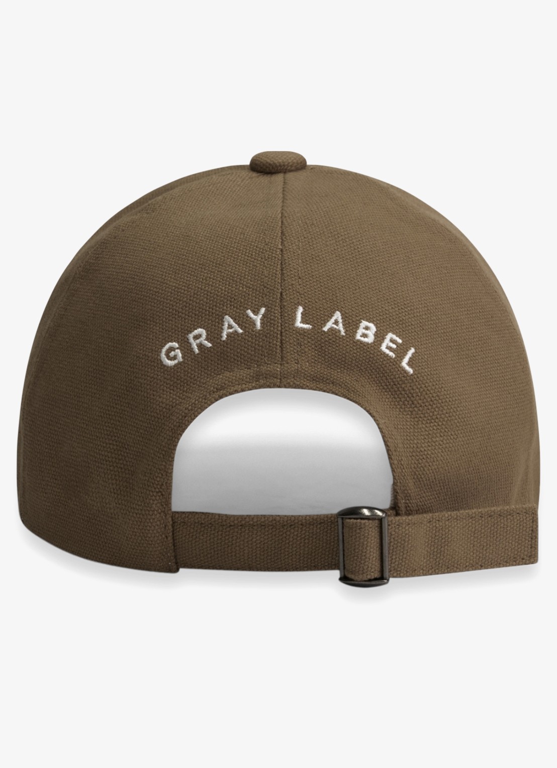 Gray Label Baseball pet met borduring - achterkant bronsgroen