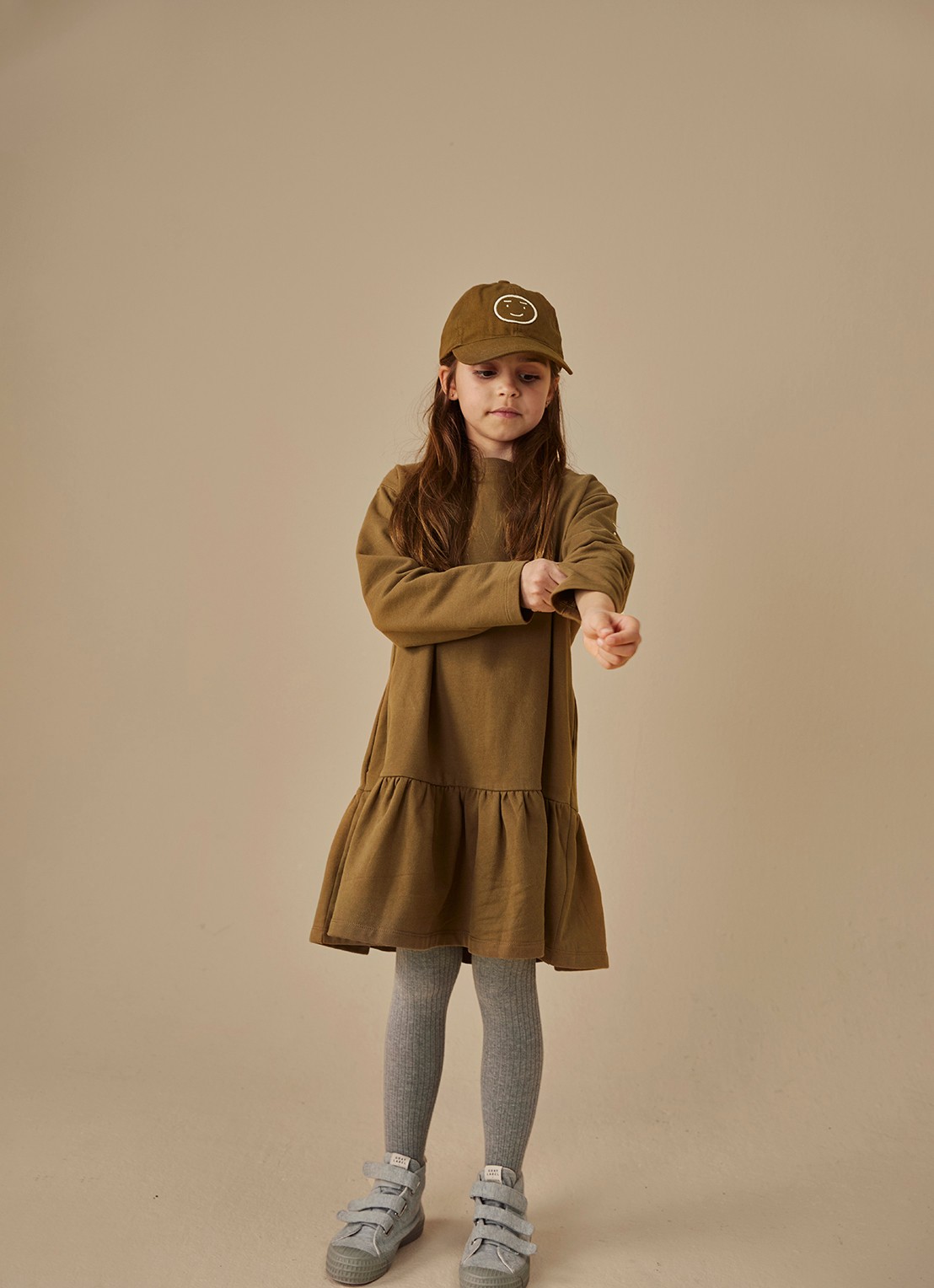 Gray Label Baseball pet met borduring - voorkant 3 bronsgroen