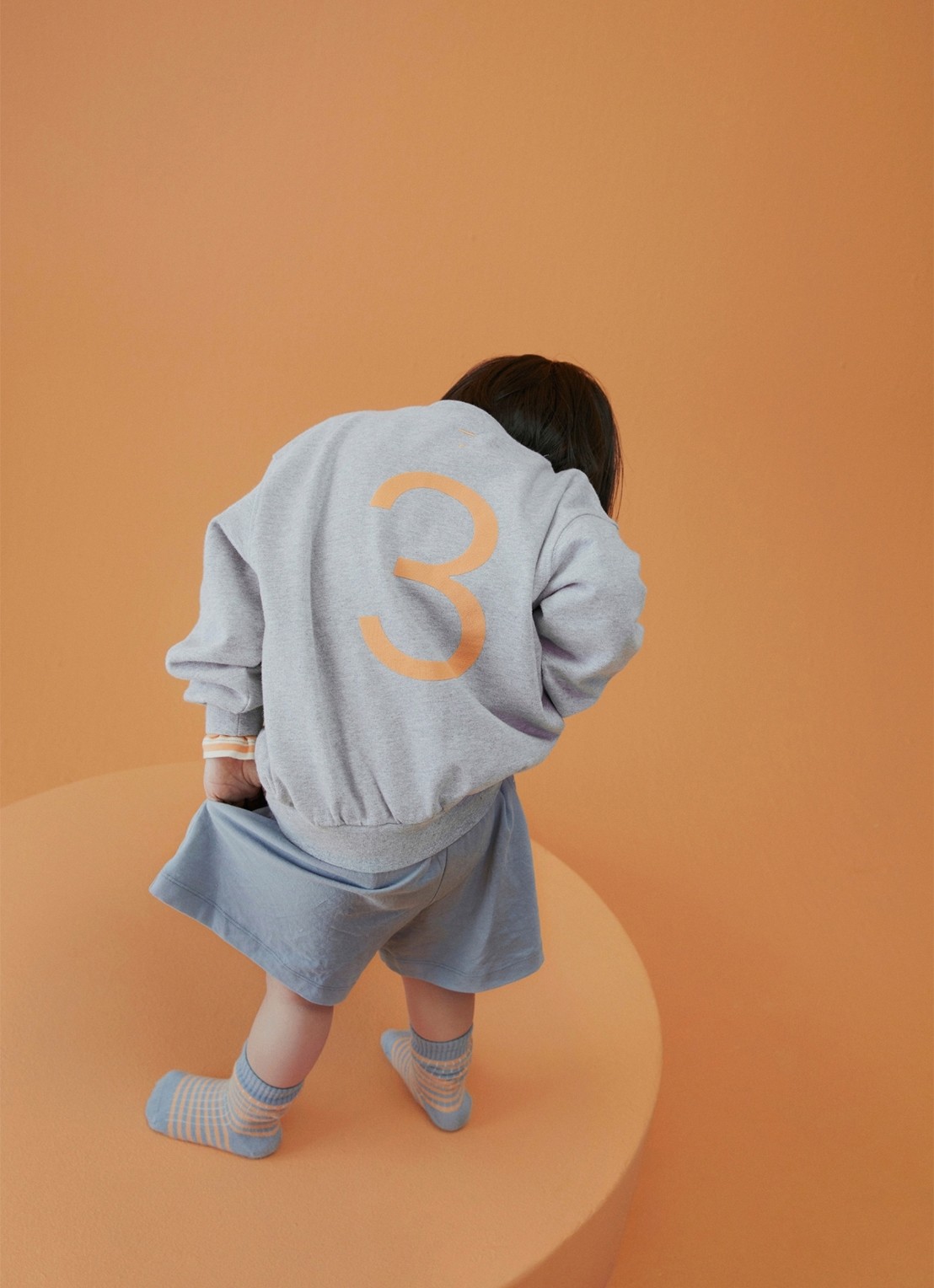 Gray Label Birthday sweater met ronde hals - voorkant 4 grijsmele