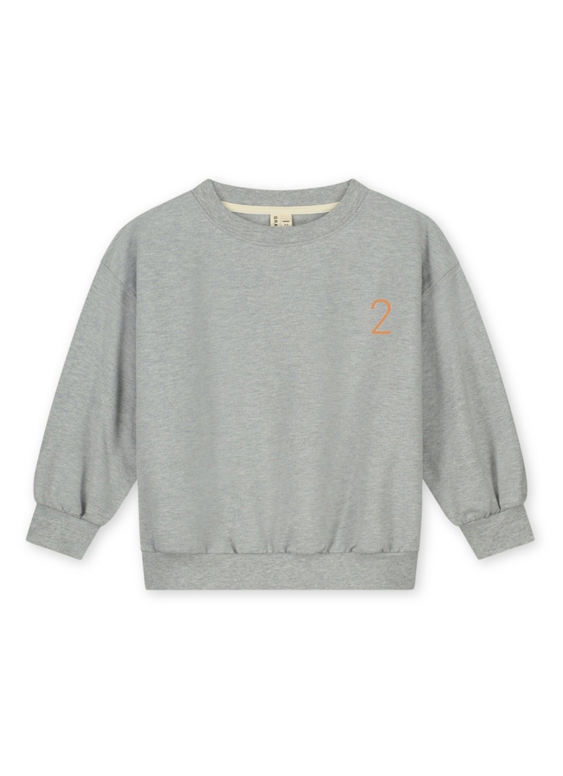 Gray Label Birthday sweater met ronde hals - voorkant 5 grijsmele