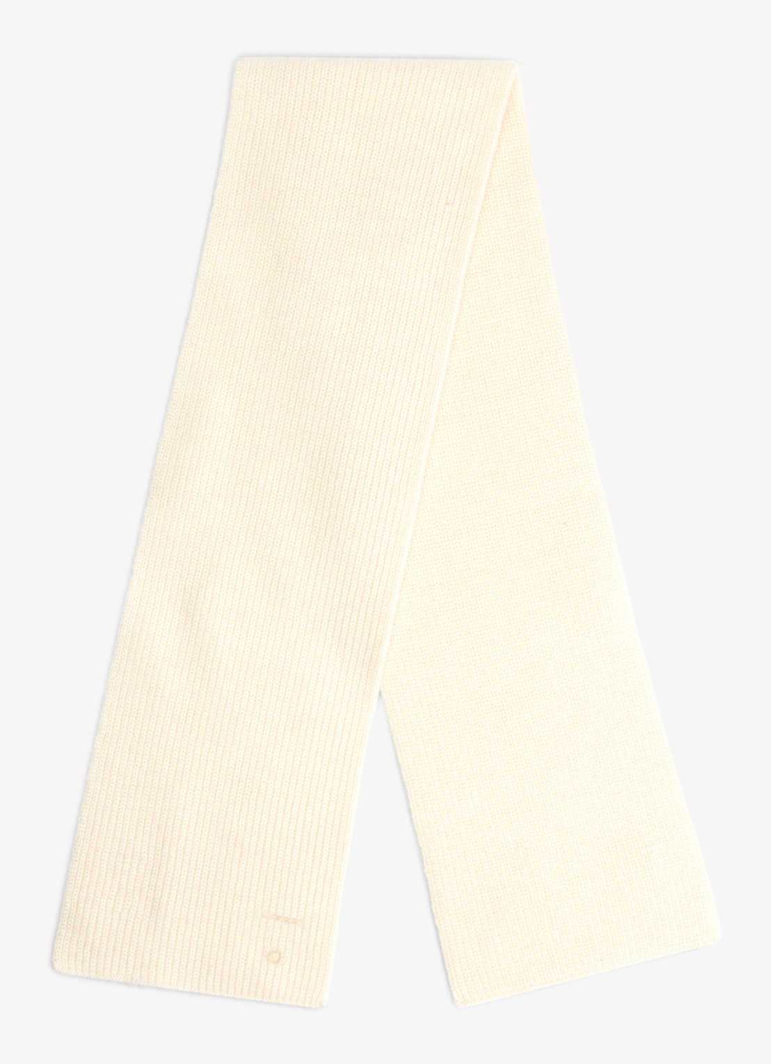 Gray Label Fijngebreide sjaal van merino wol - voorkant 3 gebroken wit