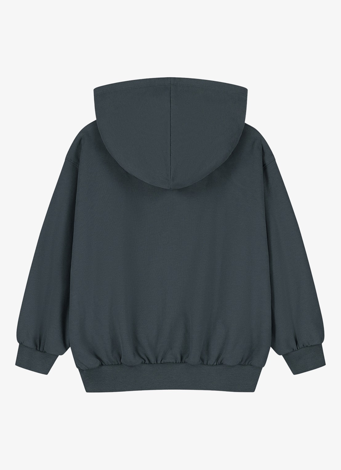 Gray Label Hoodie van katoen - achterkant blauwgrijs