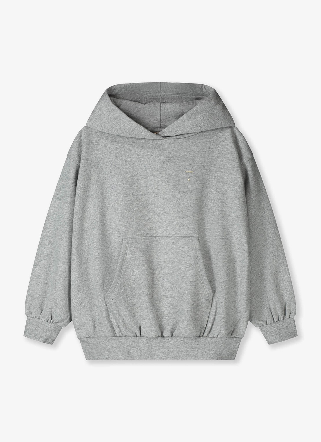 Gray Label Hoodie van katoen - voorkant grey melange-505 / grijs