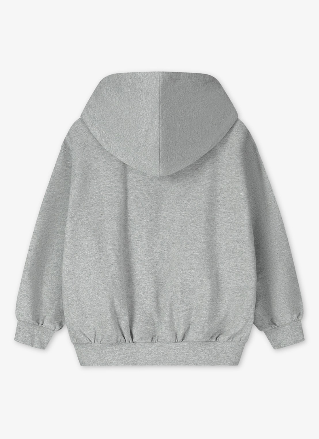 Gray Label Hoodie van katoen - voorkant 2 grey melange-505 / grijs