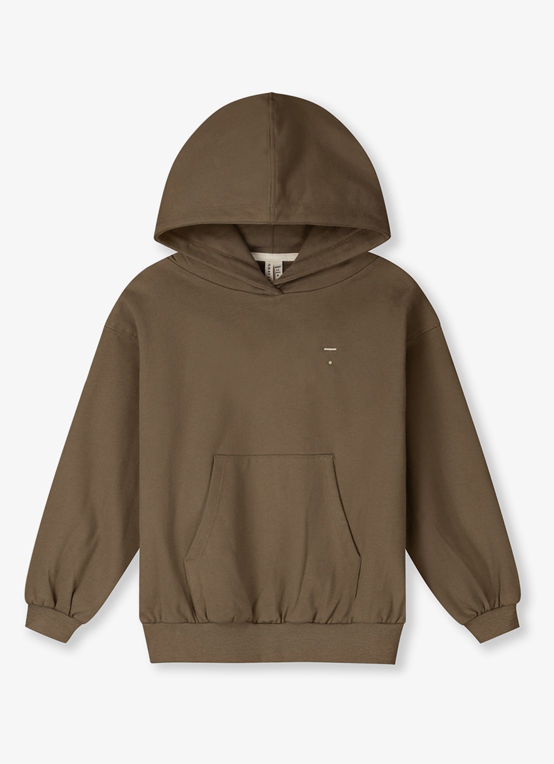 Gray Label Hoodie van katoen - voorkant bruin