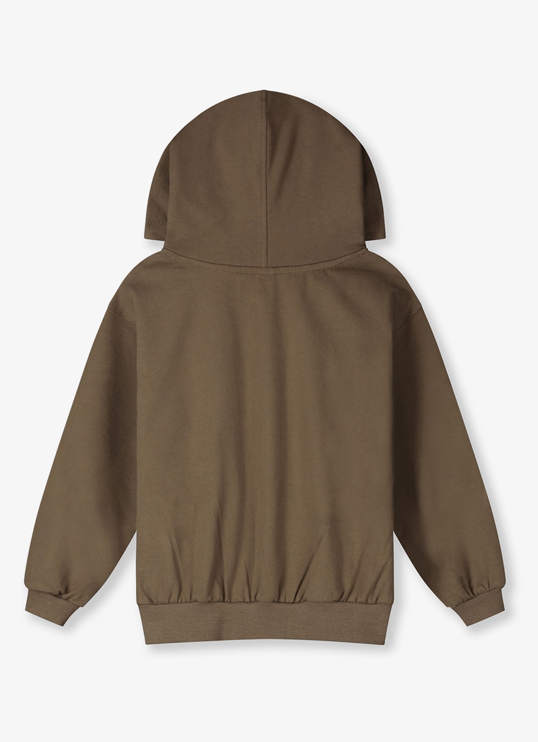 Gray Label Hoodie van katoen - voorkant 2 bruin